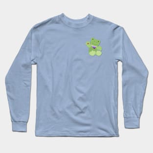 Green Nonbinary Pride Frog Long Sleeve T-Shirt